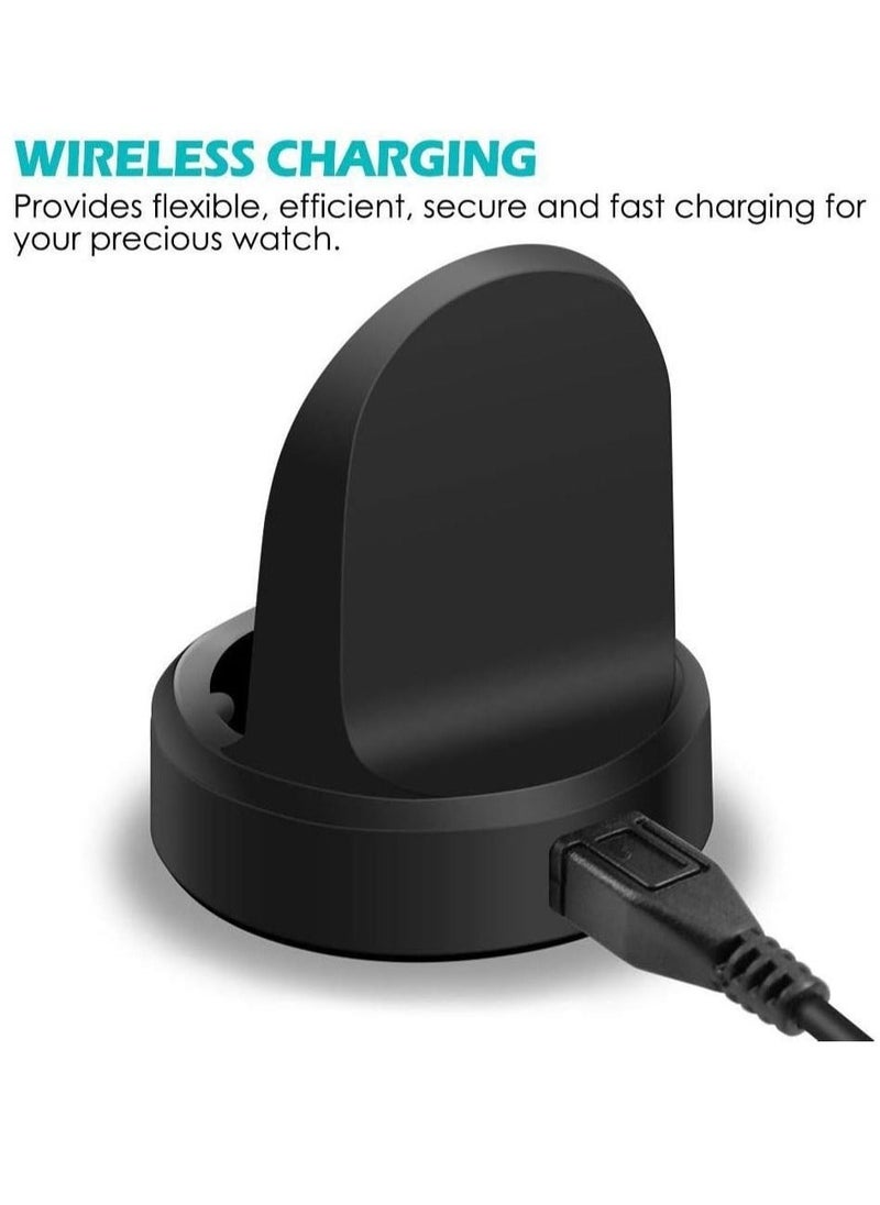 BGM Wireless Charging Dock Cradle Charger compatible with Samsung Gear S3 Classic Frontier Smart Watch Charging Dock Watch - Image 2