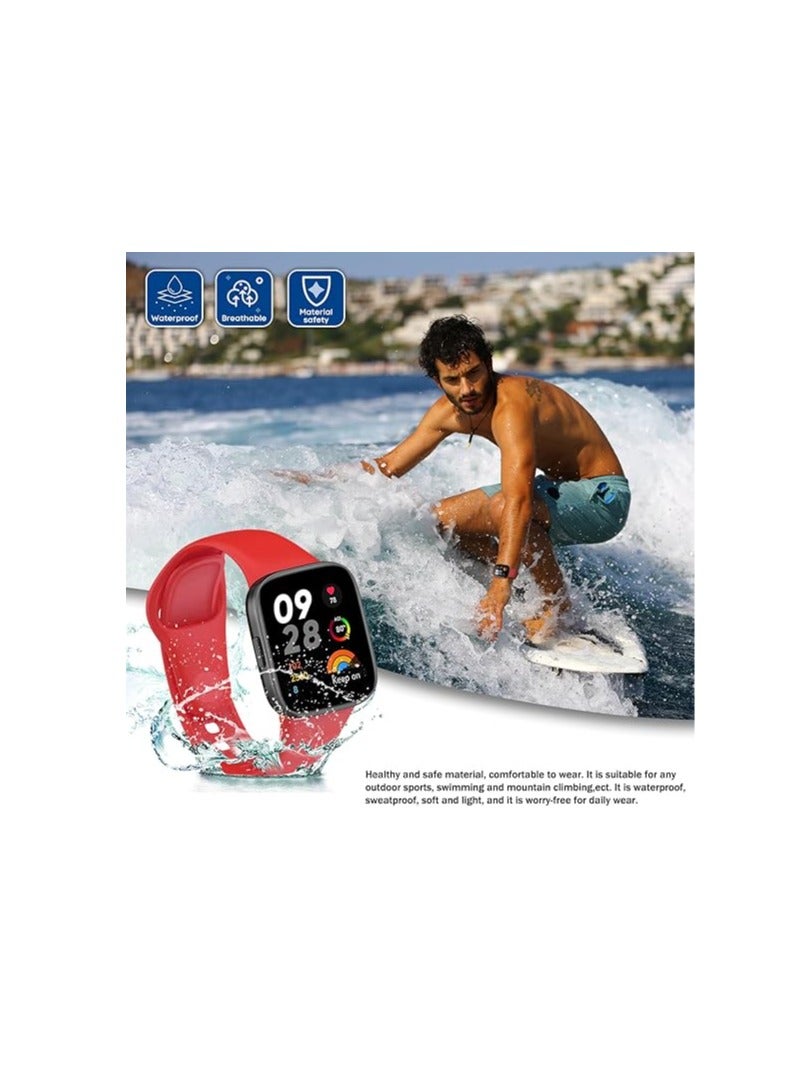 Strap Watch Silicone Compatible With Xiaomi Redmi Watch 3 Lite/Redmi Watch 3 Active, Sport Silicone Watch Band Wrist Strap,Bracelet Wristband Wrist Strap - Image 3