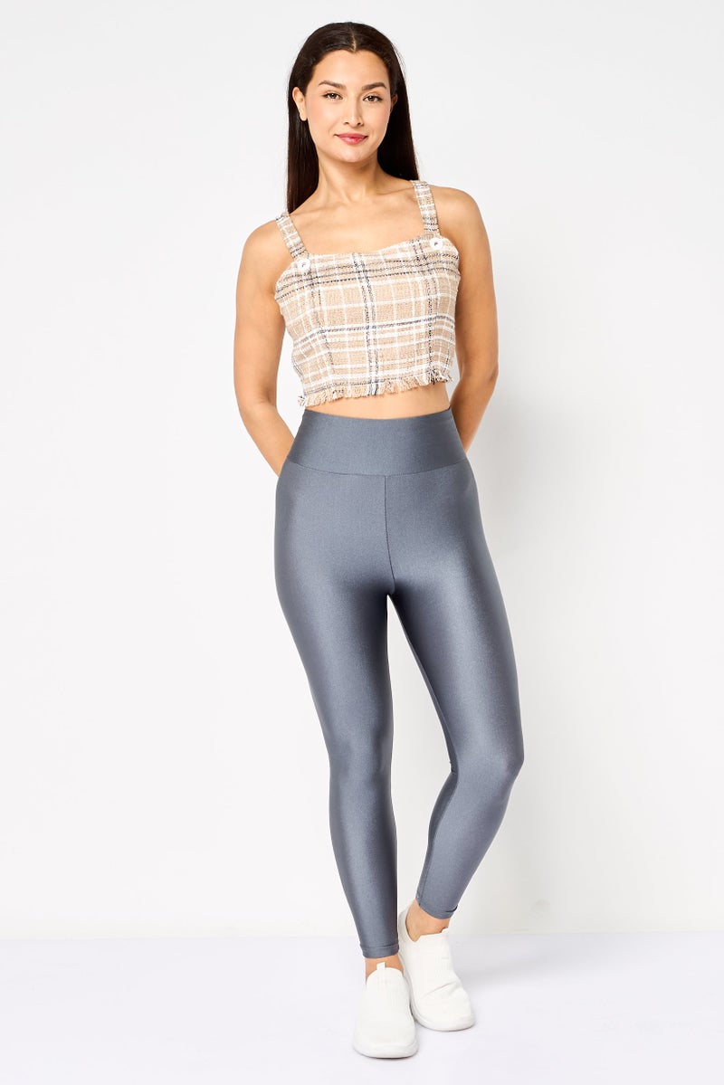 FILA Women Sportswear Fit Sleeveless Outdoor Crop Top, Multicolor - Image 3