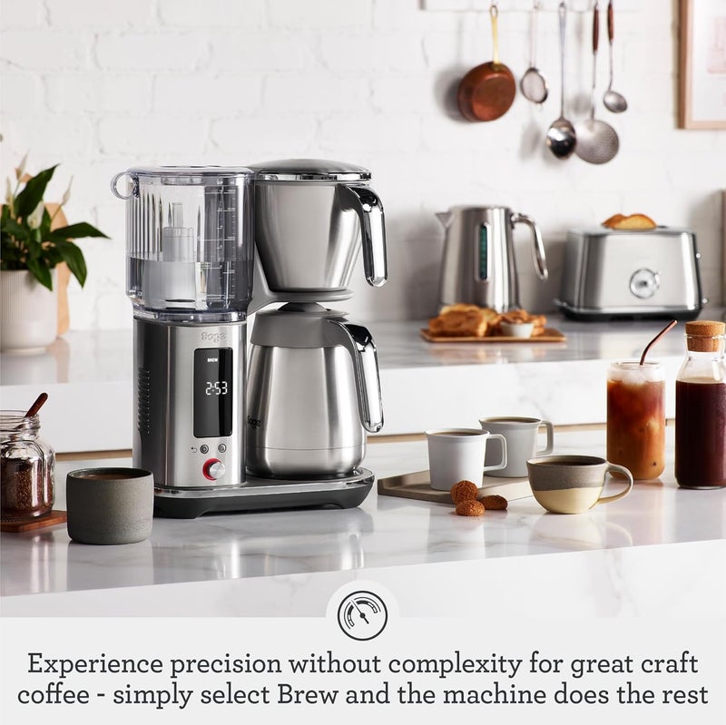 Sage - The Luxe Brewer Thermal One Touch Crafted Coffee - SCA Golden Cup, Programmable, Dual-Wall Thermal Carafe, Cone & Flat Bottom Filters, 1.77L Removable Water Tank - Image 2