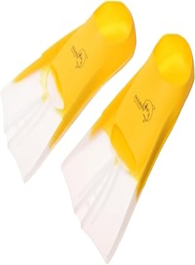 Dolphin Dolphin (4244) Silicone Swim Training Fins, Xl Size Size, Aims To Enhance Athletic Performance With Precision-Engineered Features - Yellow