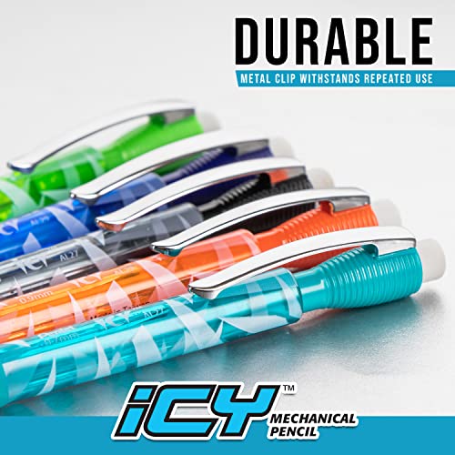 Pentel AL27TC Icy Mechanical Pencil, .7mm, Trans Blue, Dozen - Image 4