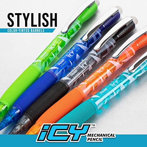 Pentel AL27TC Icy Mechanical Pencil, .7mm, Trans Blue, Dozen - Image 3