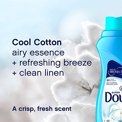Downy Ultra Laundry Fabric Softener Liquid, Cool Cotton Scent, 103 Fl Oz, 120 Total Loads, Packaging May Vary - Image 4