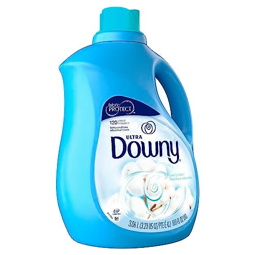 Downy Ultra Laundry Fabric Softener Liquid, Cool Cotton Scent, 103 Fl Oz, 120 Total Loads, Packaging May Vary - Image 2
