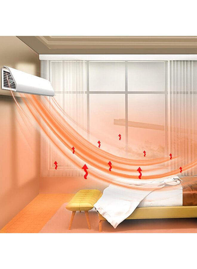 عاكس رياح مكيف الهواء المركزي، حاجز مضاد للهواء المباشر للزجاج الأمامي - للمنزل، غرفة النوم، غرفة المعيشة، المكتب، الفصول الأربعة، عالمي (40 سم) - Image 5