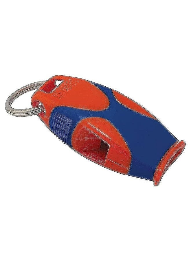 Fox 40 Sharx Pealess Whistle with Lanyard - Orange/Blue - Image 1