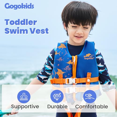 Gogokids Toddler Swim Vest, Kids Floaties – Boys & Girls Buoyancy Jacket, Swimming Aid for Pool & Beach, Fits 2-8 Years / 22-60 lbs - Image 2