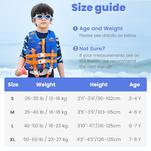 Gogokids Toddler Swim Vest, Kids Floaties – Boys & Girls Buoyancy Jacket, Swimming Aid for Pool & Beach, Fits 2-8 Years / 22-60 lbs - Image 5