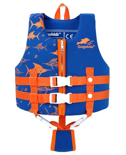 Gogokids Toddler Swim Vest, Kids Floaties – Boys & Girls Buoyancy Jacket, Swimming Aid for Pool & Beach, Fits 2-8 Years / 22-60 lbs - Image 1