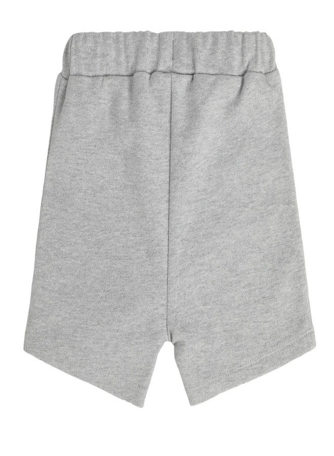 miniklub Baby Knitted Cotton Grey Color Shorts, Pack of 1 (0-3M) - Image 3