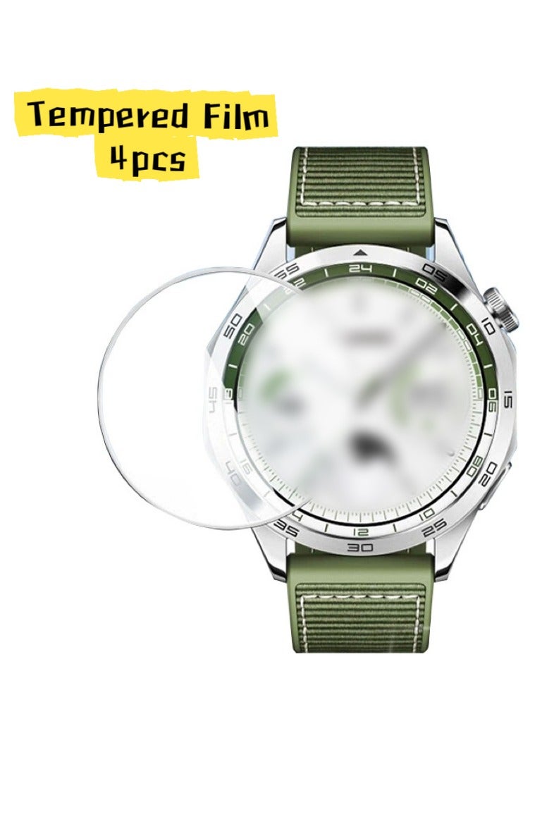 Premium Screen Protector for  Watch GT 4 46mm Tempered Glass Film Guard Cover Genuine Glass One Push Super Easy Installation (4Pack) - Image 1