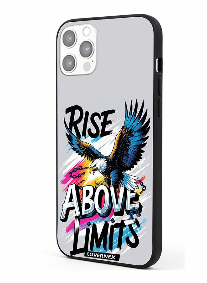 Covernex Apple iPhone 12 Pro Protective Case Cover Printed Featuring Rise Above Limits - Image 1