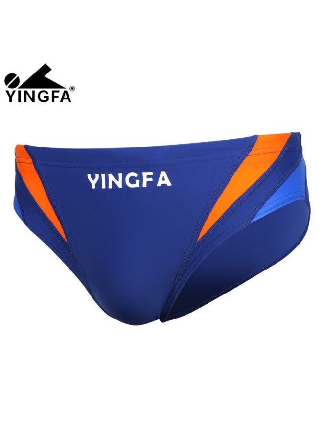 Loquat Yingfa Triangle Swimming Trunks Racing Swimming Suit Swimming Trunks Adult Professional Training Competition Training Swimsuit Y9617-Color:9617-3 Black And Blue Pants- - Image 4
