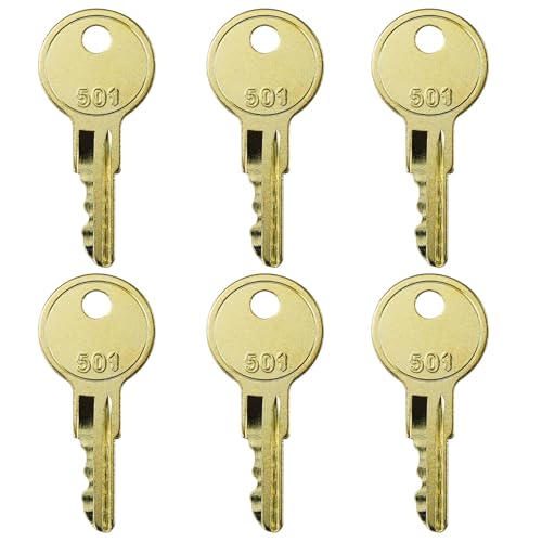 gradora CH501 Keys Compatible with Toolbox Keys for Truck Tool Box Lock Latch Pack of 6 - Image 1