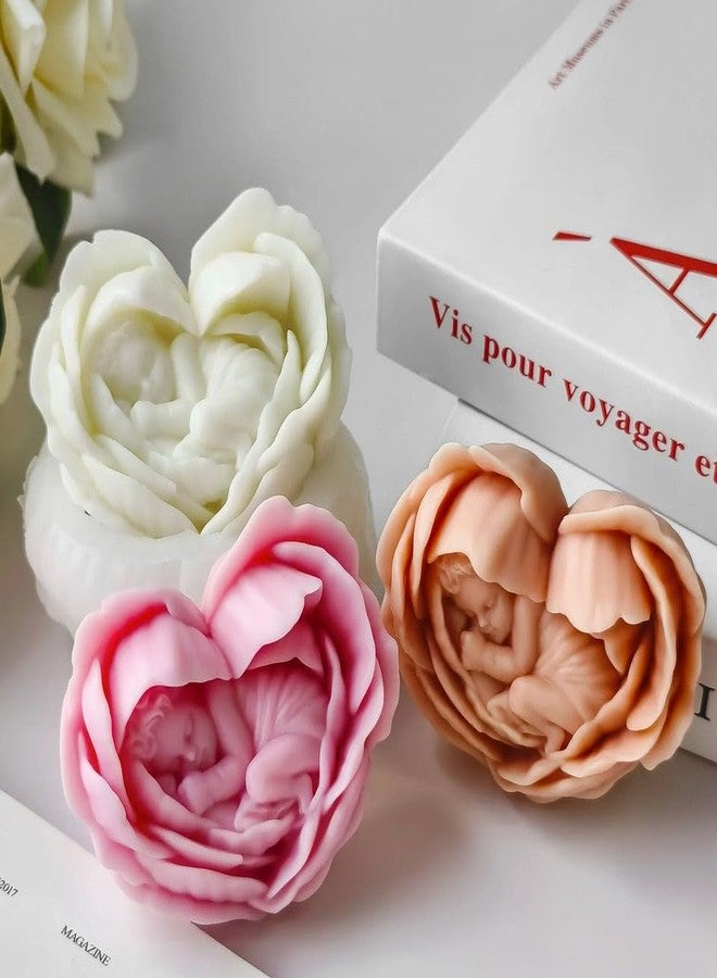 BITSKY INDIA Sleeping Baby Heart Layer Mould for Baby Shower Theme Making Candles, Chocolates Gum Paste Mould - Image 5