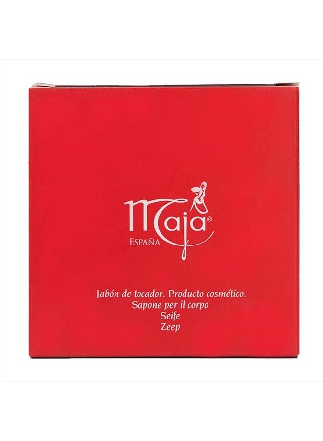 maja صابون كلاسيكي معطر صابون دائري فاخر لتنظيف وترطيب بشرتك يترك البشرة معطرة وناعمة 3 عبوات من صابون 3.5 أونصة، ورد، 3 قطع، (عبوة من 3) - Image 2