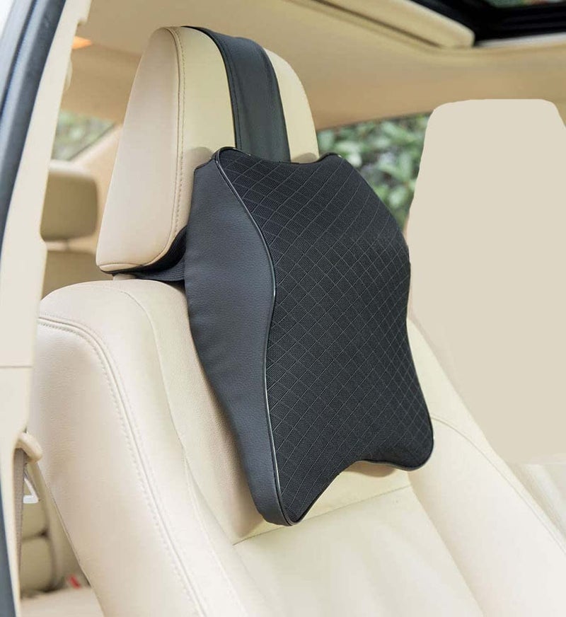 Gokich Gokich MultiColor Car Seat Headrest Pad Memory Foam Pillow Neck Rest CushionPcs1  - Image 1