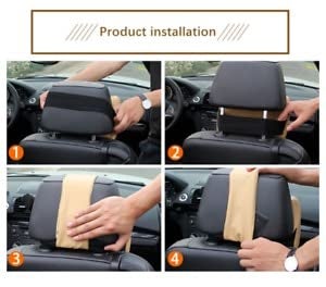 Gokich Gokich MultiColor Car Seat Headrest Pad Memory Foam Pillow Neck Rest CushionPcs1  - Image 3