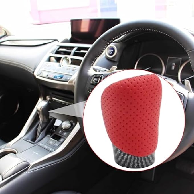 rayihni Gear Shift Knob Carbon Fiber Gear Lever Shift Knob Shifter for Lexus NX300h RC350 GS200t IS200t RC200t - Image 4