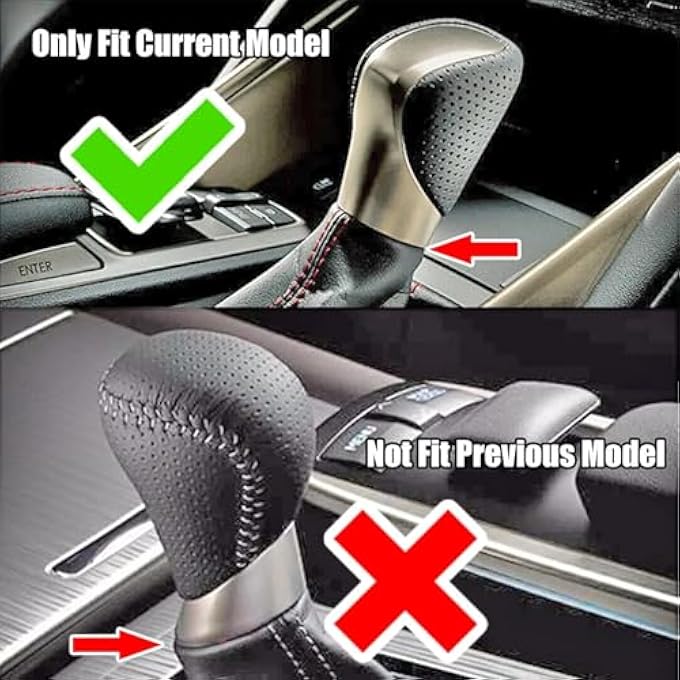 rayihni Gear Shift Knob Carbon Fiber Gear Lever Shift Knob Shifter for Lexus NX300h RC350 GS200t IS200t RC200t - Image 5