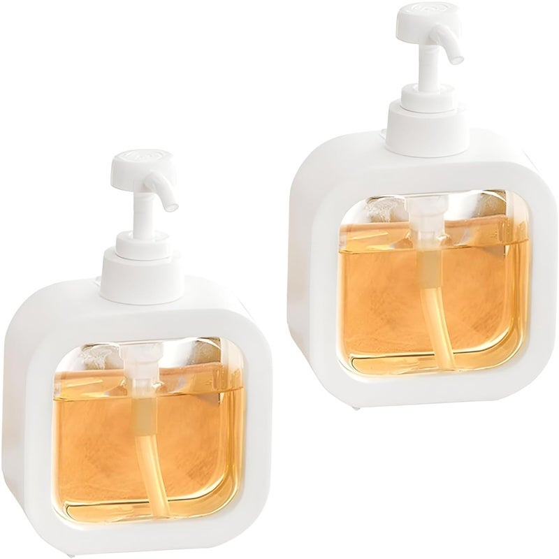 POPLEY Bottle Soap Dispenser for Bathroom Kitchen LargeCapacity Dispensing Bottled Hand Soap Dish Soap Shower Gel Shampoo Washing Powder Replacement Empty Bottle 300 ml - Image 1