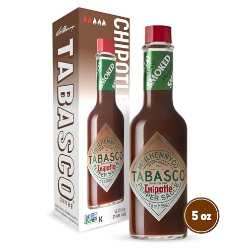 TABASCO Brand Chipotle Pepper Hot Sauce, Medium Heat, Glass Bottle, Smoky & Smooth, Great for Marinating or Grilling Meats, Chicken Burritos, & More, 5 Fl Oz (Pack of 1) - Image 2
