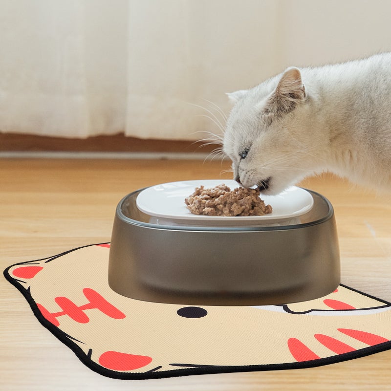2pcs Dog Feeding Mat Quick Food Mat Pet Water Dispenser Mat Water Bowl Mat - Image 3