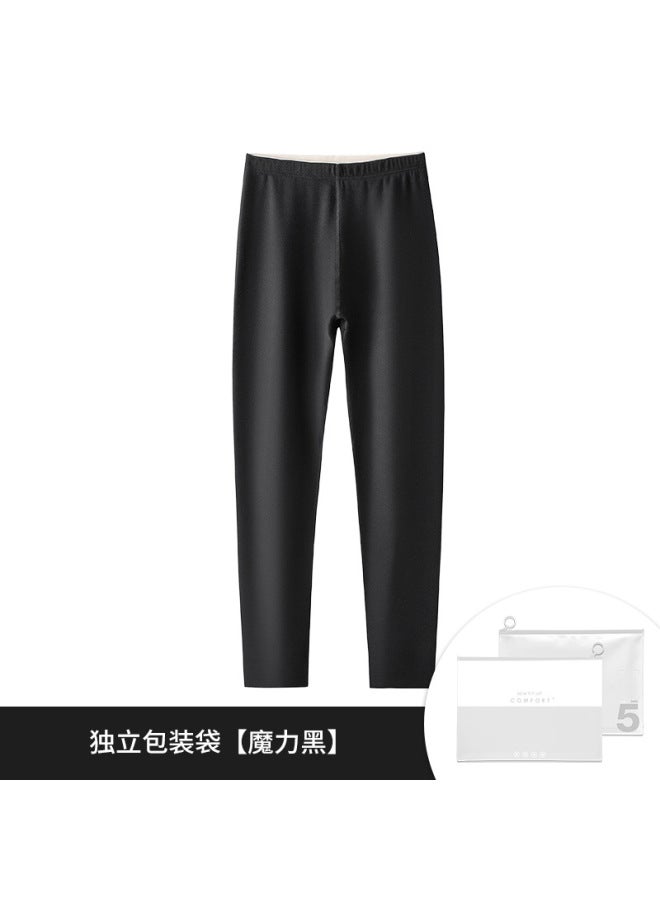 [silk Wool]  Couple Autumn And Winter Mid-high Collar Warm Suit Plus Velvet Thickened Bottoming Thermal Underwear
