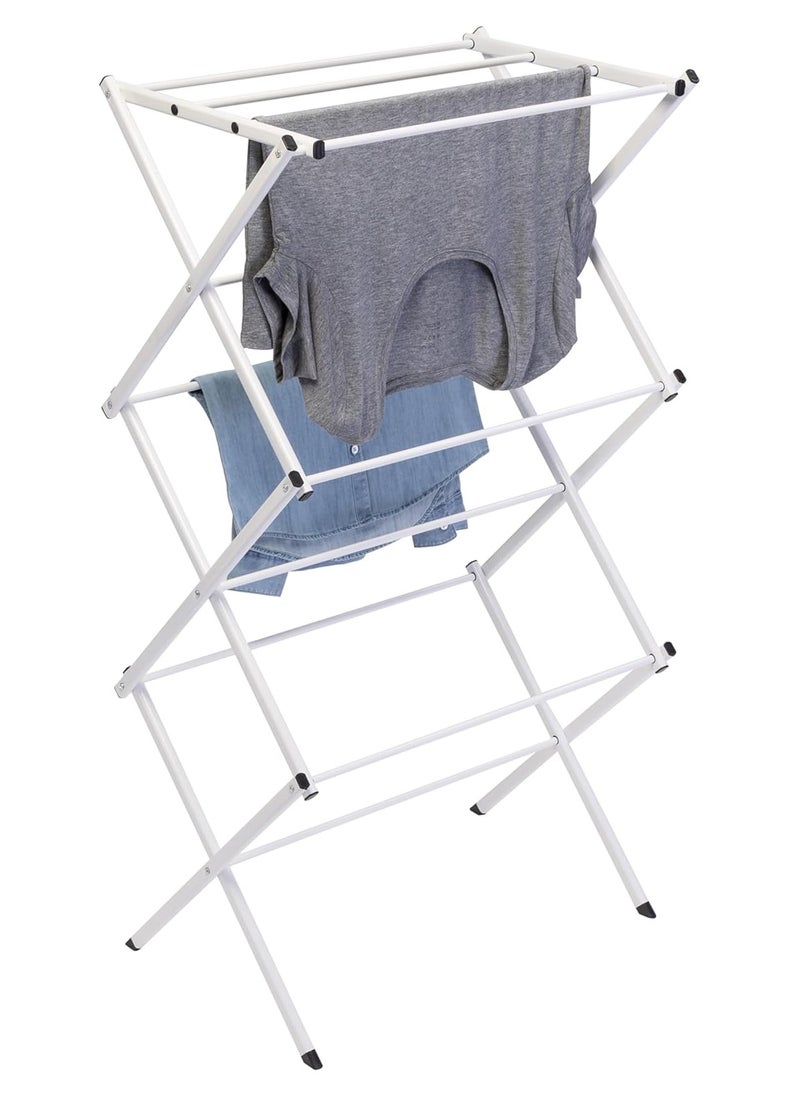 Generic Compact Clothes Drying Rack, 3-Tier Laundry Drying Rack for Clothes, Expandable Metal Clothing Dryer, Collapsible Towel Rack, Air Drying Rack  - Image 1