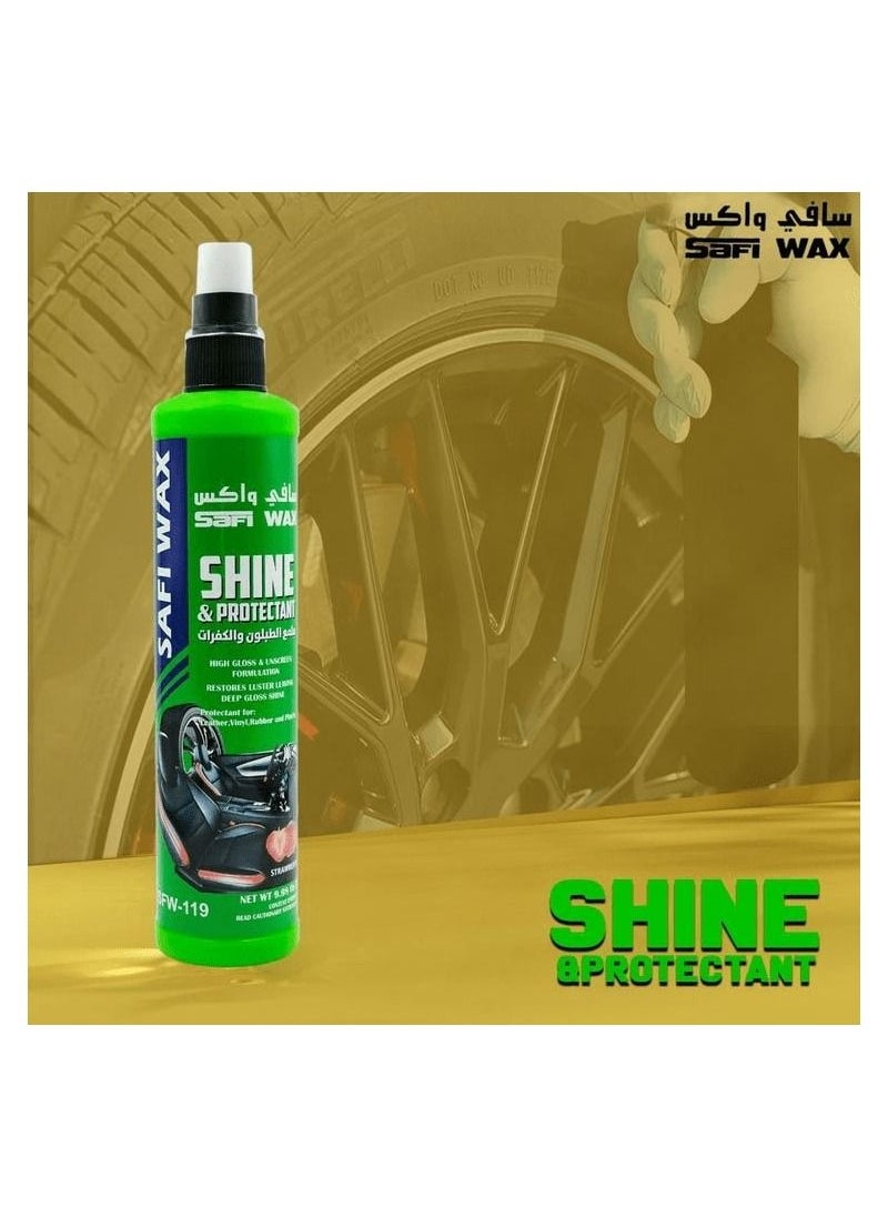 SAFI WAX SFW-119 Car Shine And Protectant 285ml For Leather Vinyl Rubber Plastic Restoration And High Gloss - pzsku/ZE7237A7E76696DEC5064Z/45/_/1690197492/9cb004ae-39fd-4a45-b5be-8c8b8a755d96