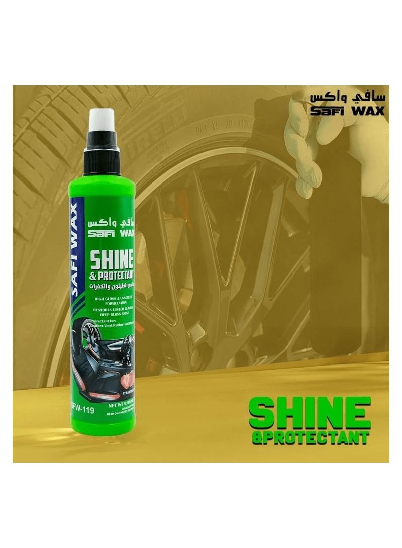 Safi WAX SAFI WAX SFW-119 Car Shine And Protectant 295ml For Leather Vinyl Rubber Plastic Restoration And High Gloss - Image 1