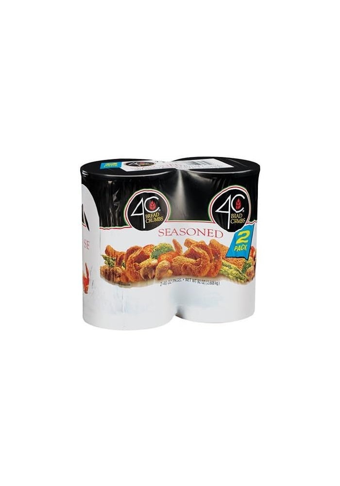 4C Seasoned Bread Crumbs - 2 Pack of 46 oz Canisters