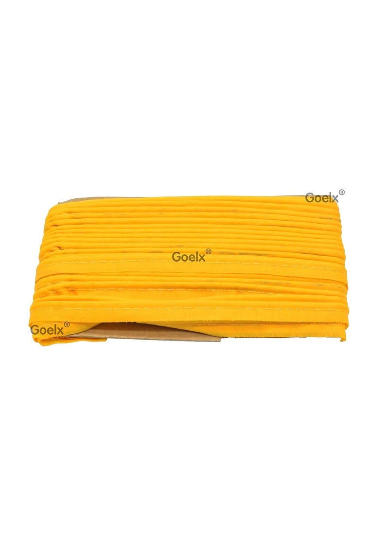 GOELX Goelx Piping Lace All Purpose Multi Usable Border 17 Mtrs for Apparels, Bedsheet Lining, Bags, Curtains, Sewing (1 cm Wide)  - Image 1