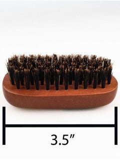 Wav Enforcer WavEnforcer Boar Bristle Pocket-Size Military Brush, Best Brush for Beards / Pocket / Purse / Travel Size, Medium Firmness  - Image 3