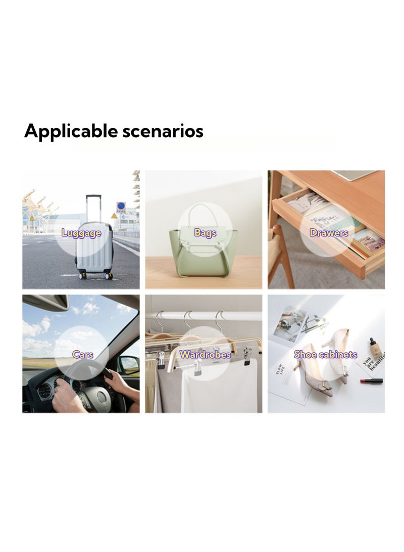 NOVOLAN Home Fragrance Sachets for Drawers and Closets, Fresh Scented Bags for Odor Elimination, Includes 12 Sachets (10g Each) with 6 Unique Scents: Rose, Lavender, Lily, Jasmine, Chamomile, Vanilla - Image 2