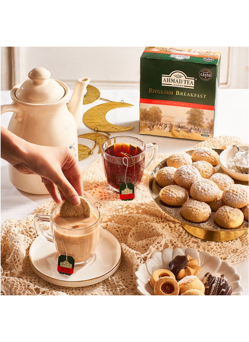 Ahmad Tea English Breakfast Tagged Tea 100 Teabags (200g)  - Image 3