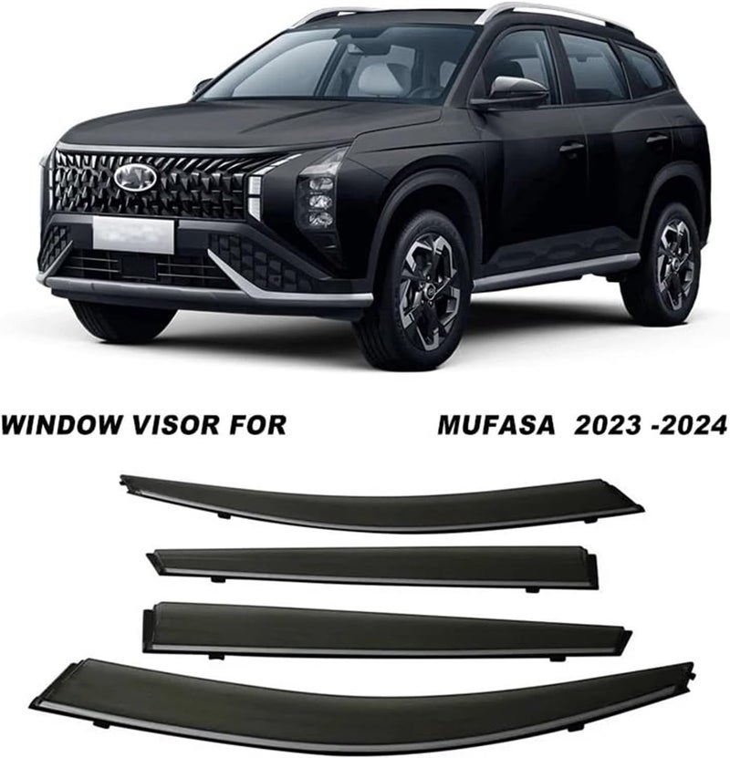 Wivplex Window Deflectors for Hyundai Mufasa MK1-NU2 - Image 2