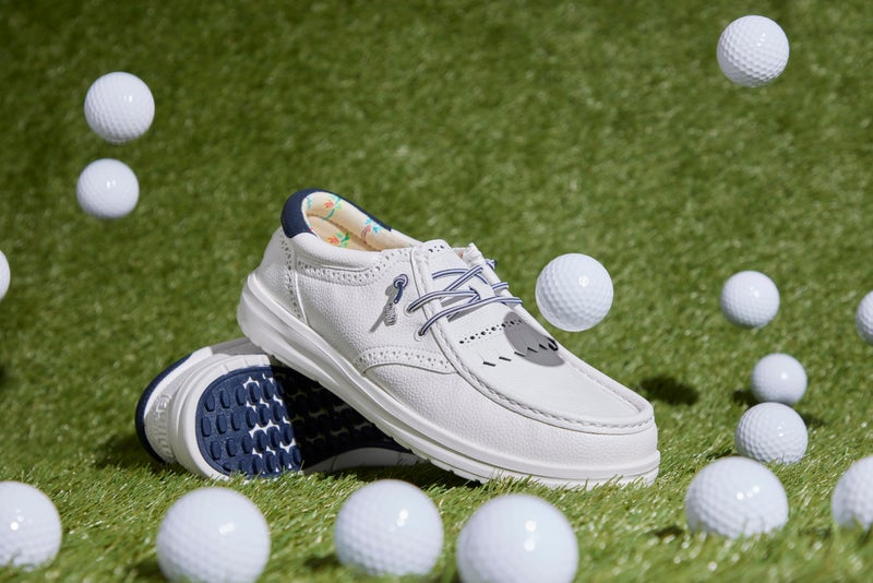 HEYDUDE Wally Golf Classic - Golf White/Navy Blazer - Image 2