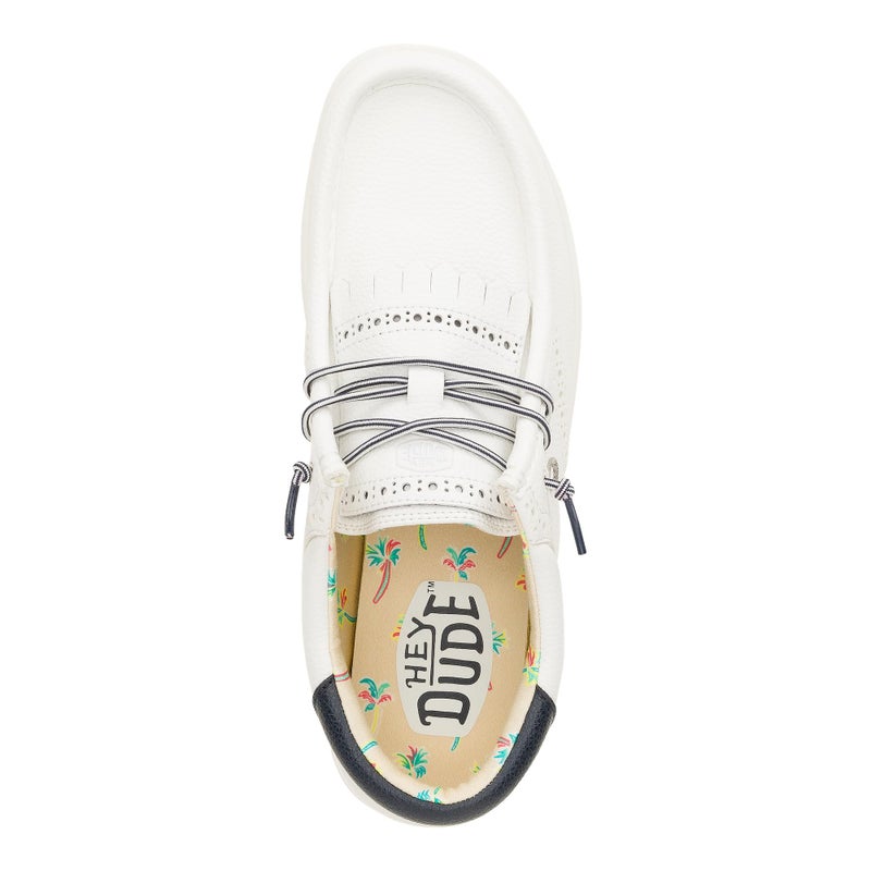 HEYDUDE Wally Golf Classic - Golf White/Navy Blazer - Image 3
