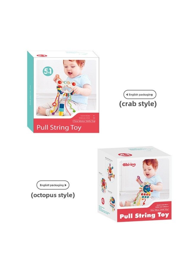 ألعاب امتصاص الأطفال من عمر 0 ​​إلى 18 شهرًا لحديثي الولادة، كرة الإمساك باليد من لالا - اللون: سرطان البحر الكبير - برتقالي - Image 5