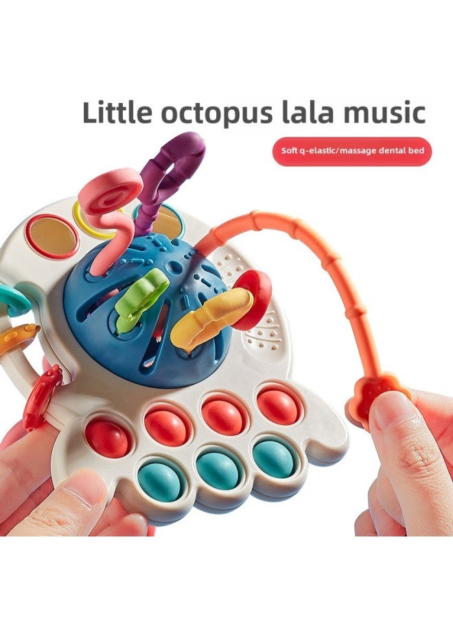 ألعاب امتصاص الأطفال من عمر 0 ​​إلى 18 شهرًا لحديثي الولادة، كرة الإمساك باليد من لالا - اللون: سرطان البحر الكبير - برتقالي - Image 4