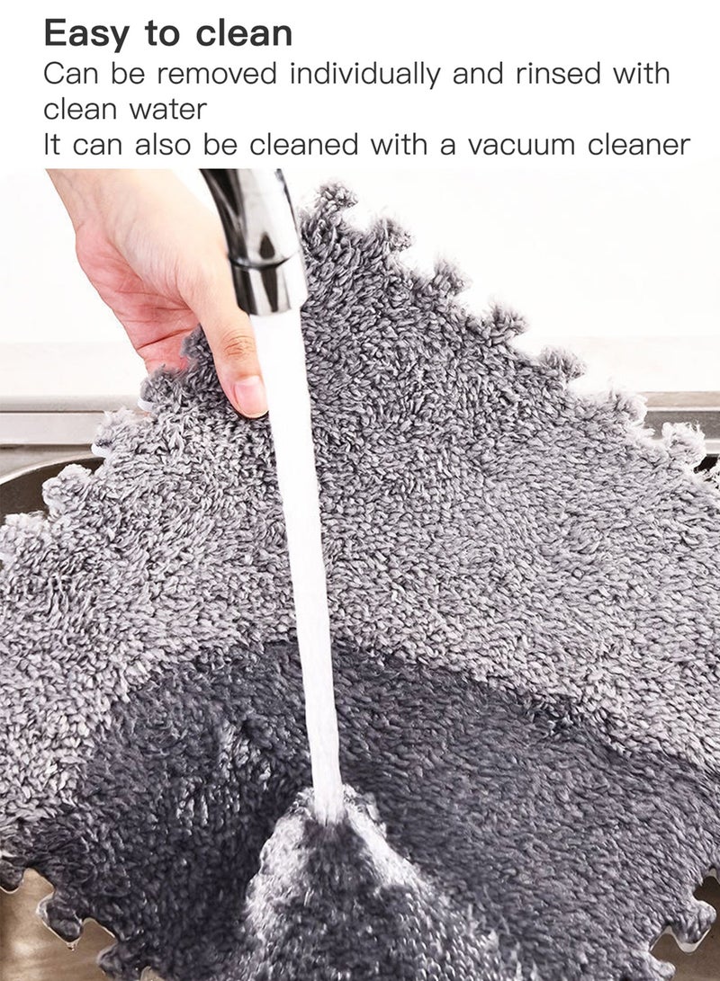 شاربدو 10 Ù‚Ø·Ø¹ Ø£Ù�Ø®Ù… Ø±ØºÙˆØ© Ù„ØºØ² Ø§Ù„Ø­ØµÙŠØ± Ø³Ù…ÙŠÙƒØ© Ø§Ù„Ù…ØªØ´Ø§Ø¨ÙƒØ© Ù…Ø±Ø¨Ø¹ Ø±Ù‚ÙŠÙ‚ Ø§Ù„Ø³Ø¬Ø§Ø¯ Ø§Ù„Ø¨Ù„Ø§Ø· Ù„ÙŠÙ†Ø© Ø§Ù„Ù…Ø¶Ø§Ø¯Ø© Ù„Ù„Ø§Ù†Ø²Ù„Ø§Ù‚ Ø®Ù„ÙŠØ· Ù„ØºØ² Ø§Ù„Ø³Ø¬Ø§Ø¯ - Image 4