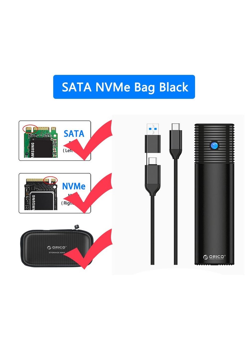 Orico حافظة NVMe SSD خارجية مزودة بمنفذ USB 3.2 من النوع C وغطاء محرك أقراص صلبة 10 جيجابت في الثانية HD  - Image 1