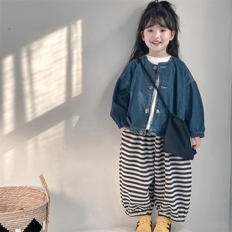 Children'S Wear 2025 Korean Version Boys And Girls Baby All-Match Loose Denim Jacket Children'S Trendy Cardigan - Image 3