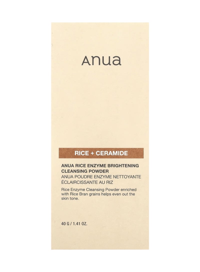 Anua Rice Enzyme Brightening Cleansing Powder, 40G 1.41 Ounce (Pack of 1)ml - Image 1
