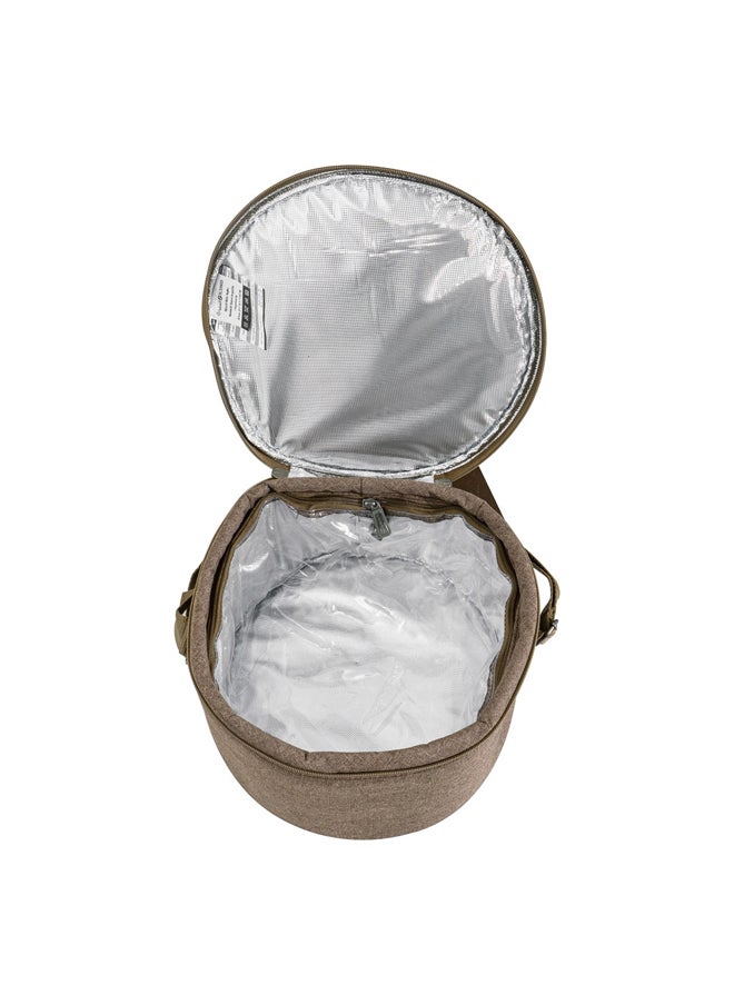 AL SANIDI Heat and cold insulated keeping bag for food and drinks, Food bag for Trips, Oud, Size 31*31*19Cm  - Image 5