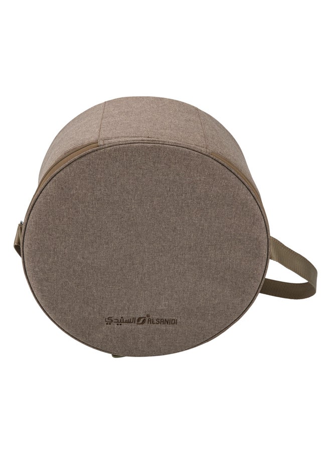 AL SANIDI Heat and cold insulated keeping bag for food and drinks, Food bag for Trips, Oud, Size 31*31*19Cm  - Image 3
