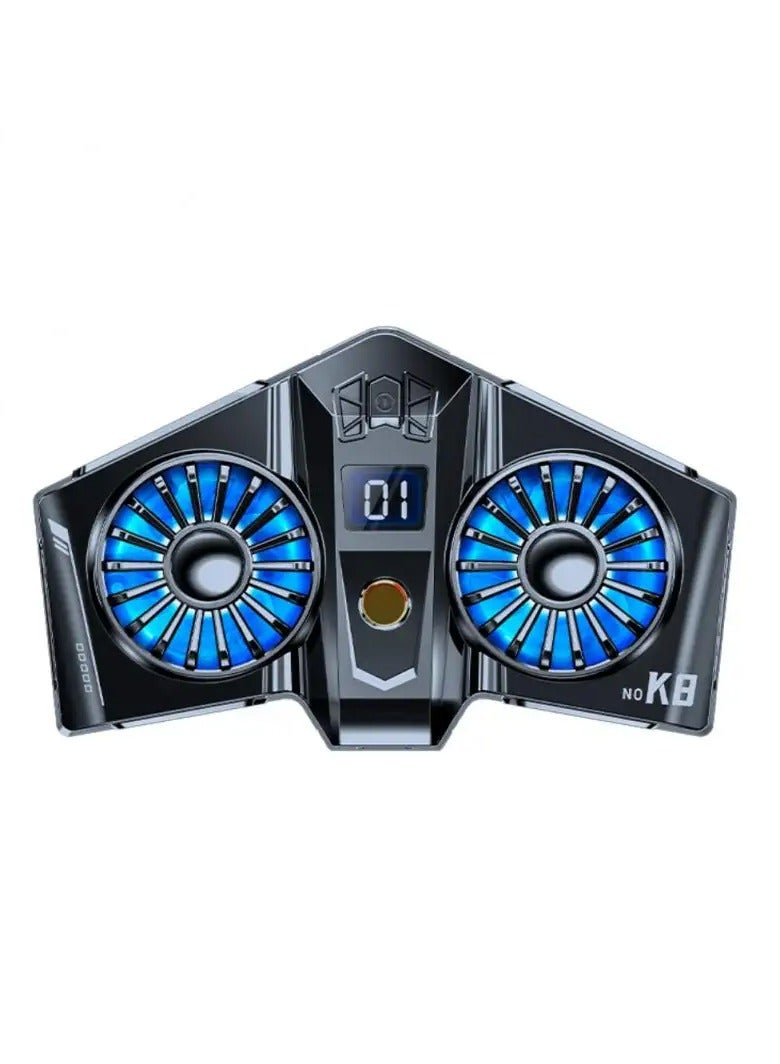 Memo K8A Magnetic Radiator Dual Cooling Fan Cooler Semiconductor Mobile Phone Radiator - Image 1