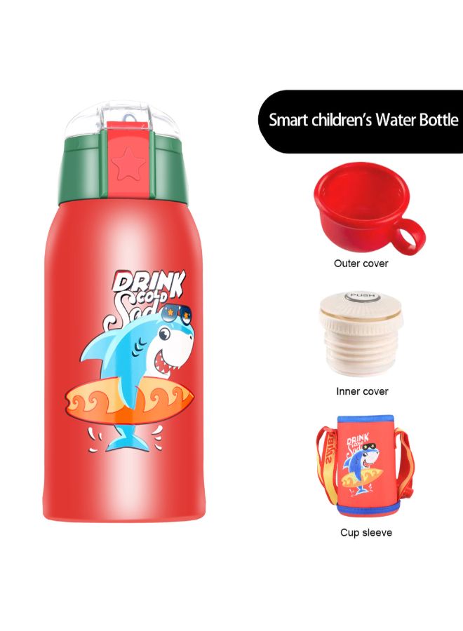 NIBEMINENT Vacuum Insulated Cartoon Animal Water Bottle Red - Image 2